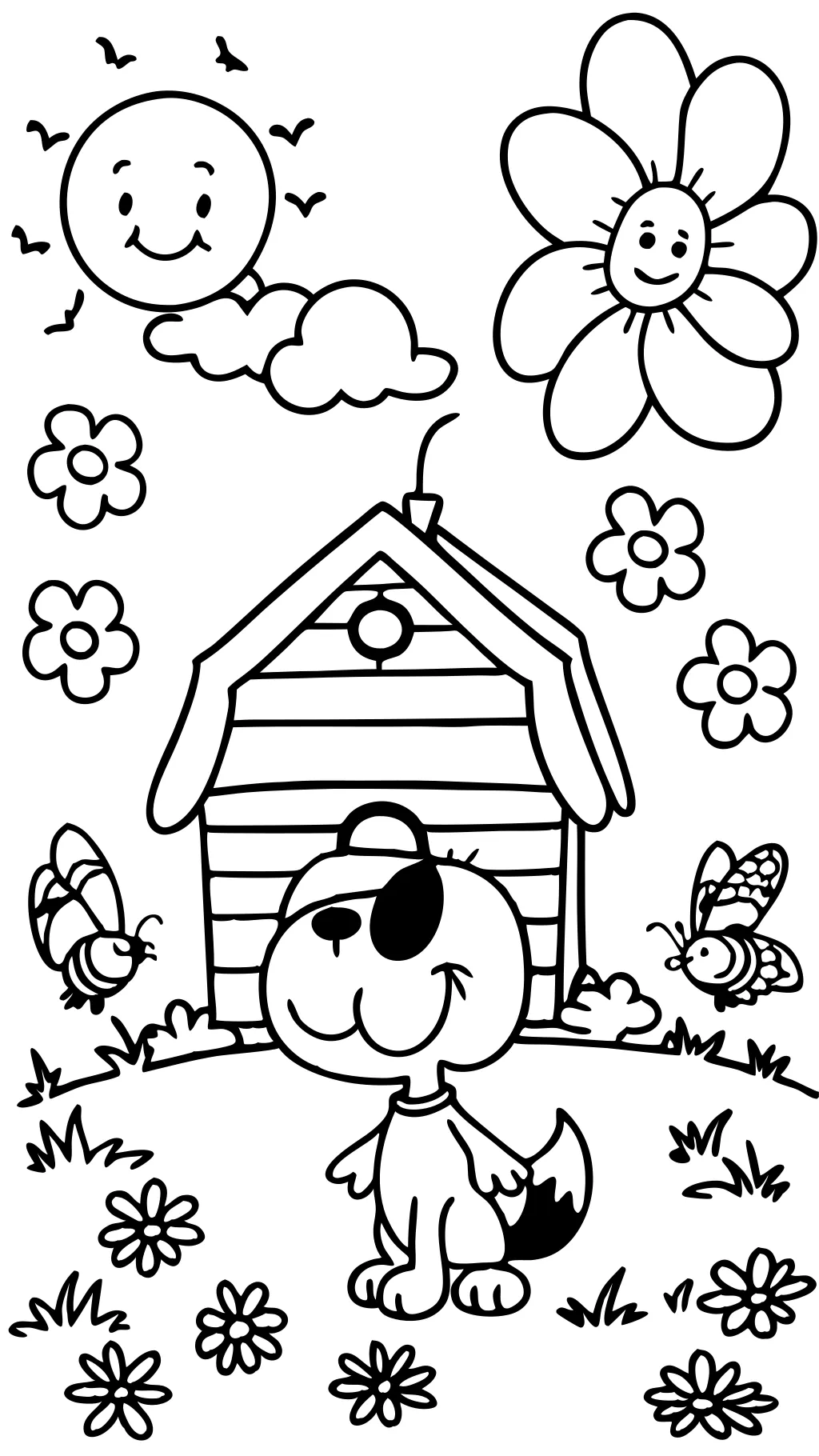 coloriages snoopy mignons